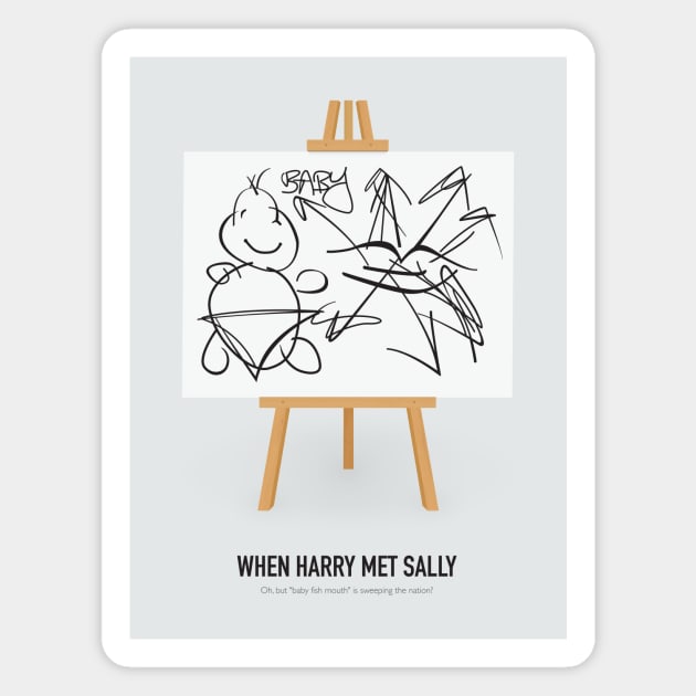 When Harry Met Sally - Alternative Movie Poster Magnet by MoviePosterBoy